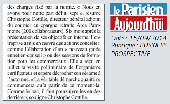 Le Parision - Se faire certifier